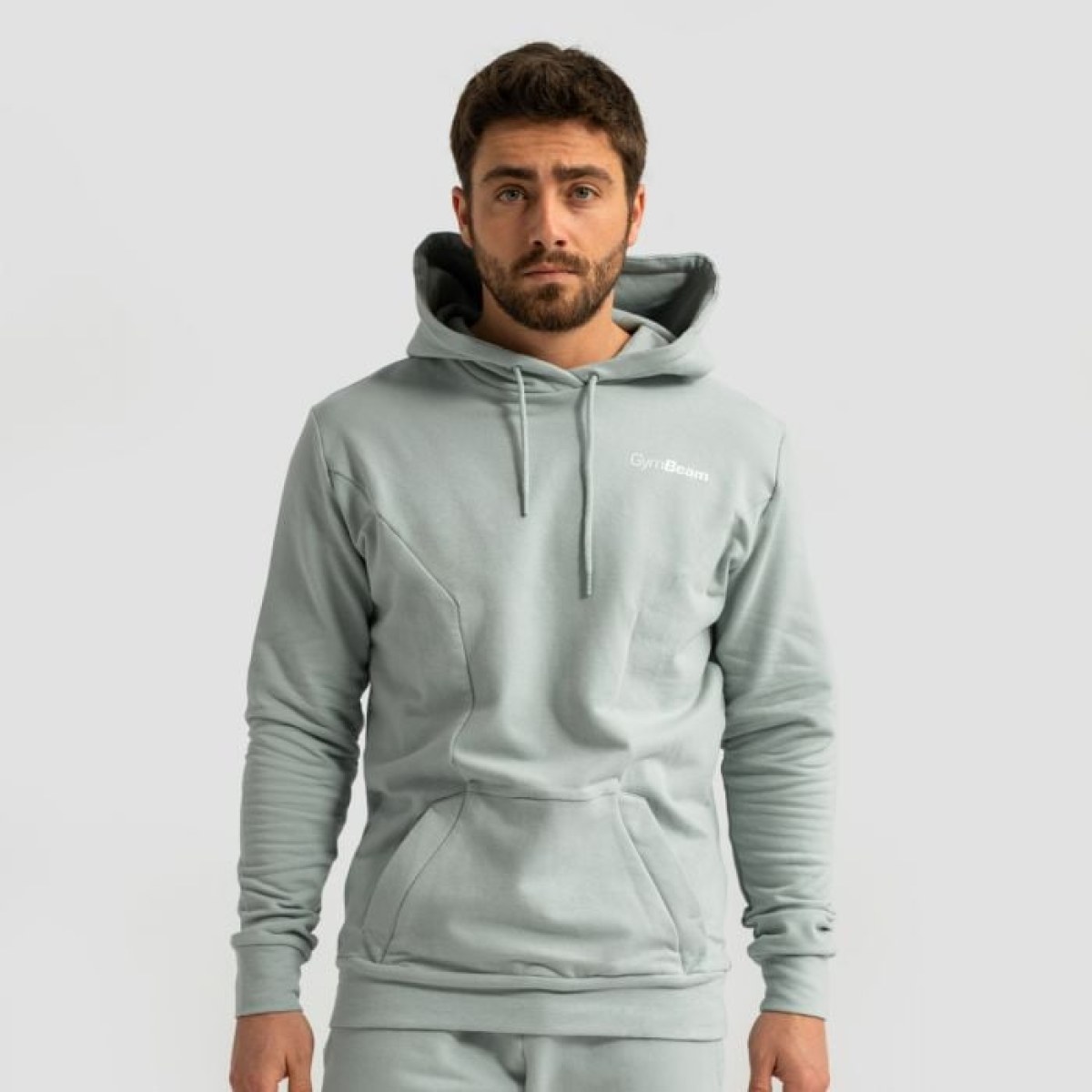 GymBeam Mikina Limitless Hoodie Eucalypt SS · záber 1