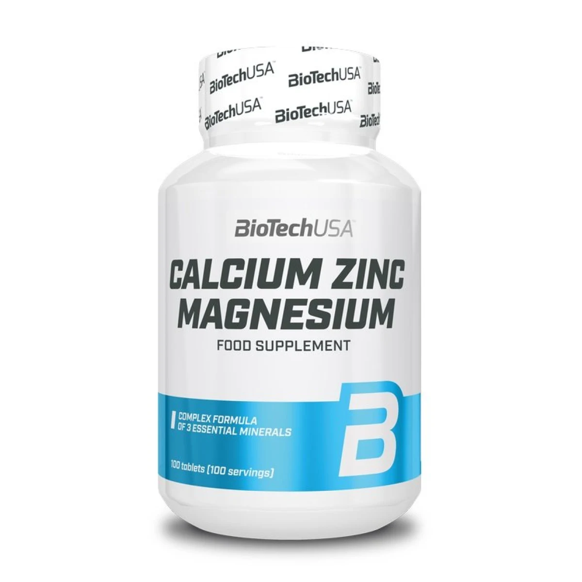 Calcium Zinc Magnesium - Biotech USA 100 tbl · záber 1