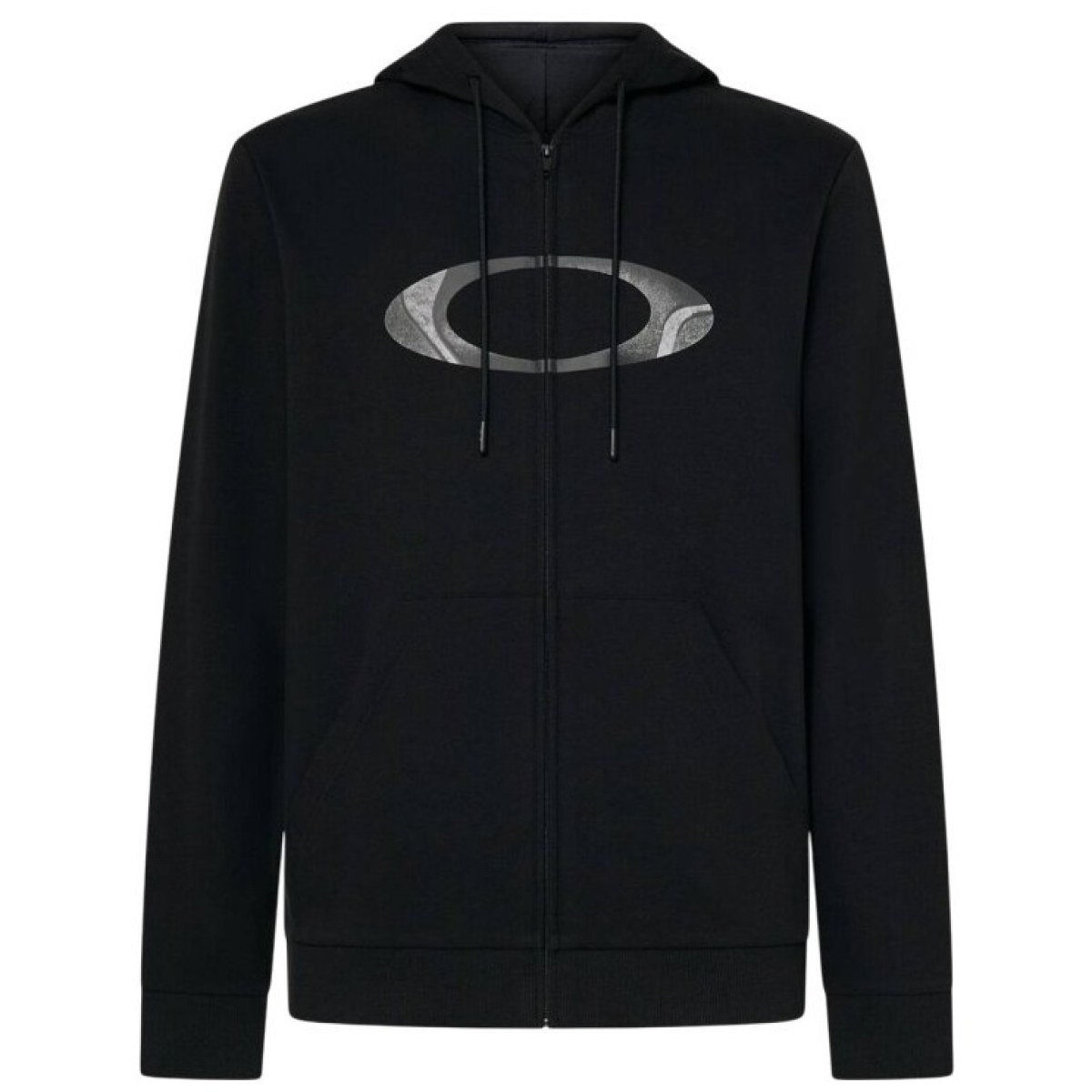Oakley New Ellipse Zip Hoodie - Veľkosť: L | Farba: Čierna · záber 1