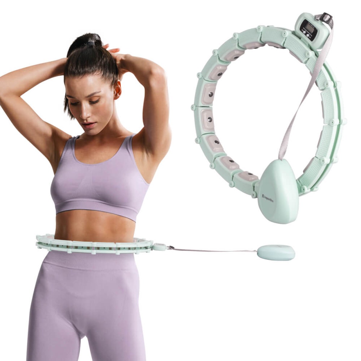 Masážna obruč inSPORTline Weight Hoop Lite 69-135 cm · záber 1