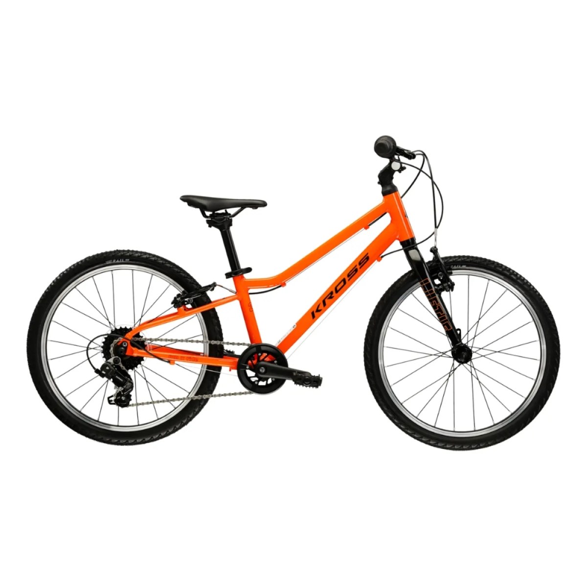 Kross Liftie 20" - model 2025 oranžová / čierna / lesk - 10" (115-130 cm) · záber 1