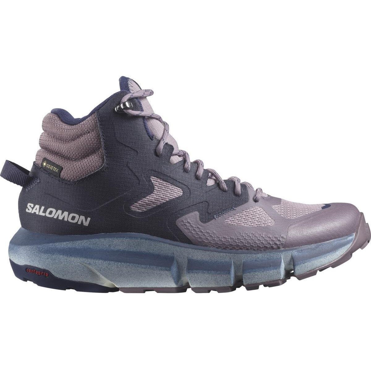 Salomon Predict Hike Mid Gtx W - Veľkosť: 38 | Farba: Modrá, Fialová · záber 1