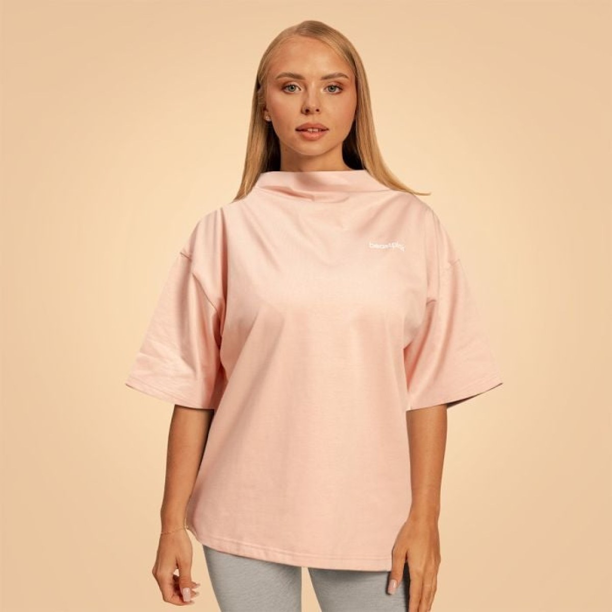 BeastPink Dámske tričko Oversized Bliss Pink SS · záber 1