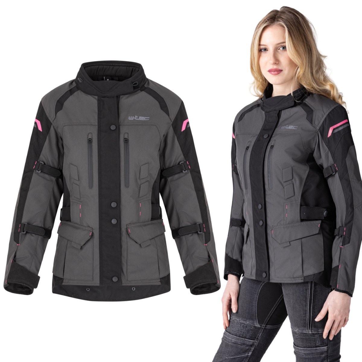 W-TEC Barbata bunda čierno-šedo-ružová - XXL · záber 1
