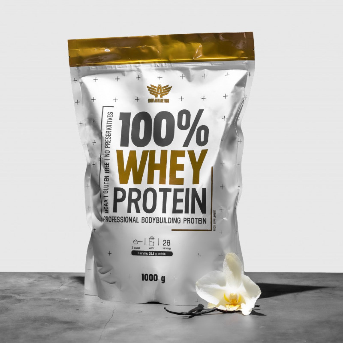 Proteín 100% Whey 1000 g - Iron Aesthetics · záber 1