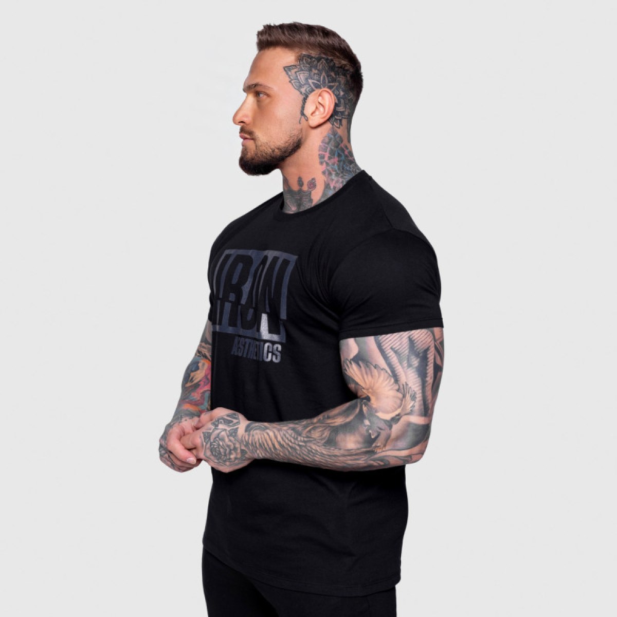 Pánske tričko Iron Aesthetics Slash, čierne · záber 4