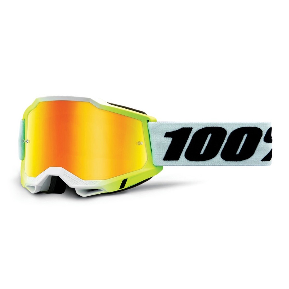 100% Accuri 2 Mirror Dunder bielo-zelená, zrkadlové plexi · záber 1
