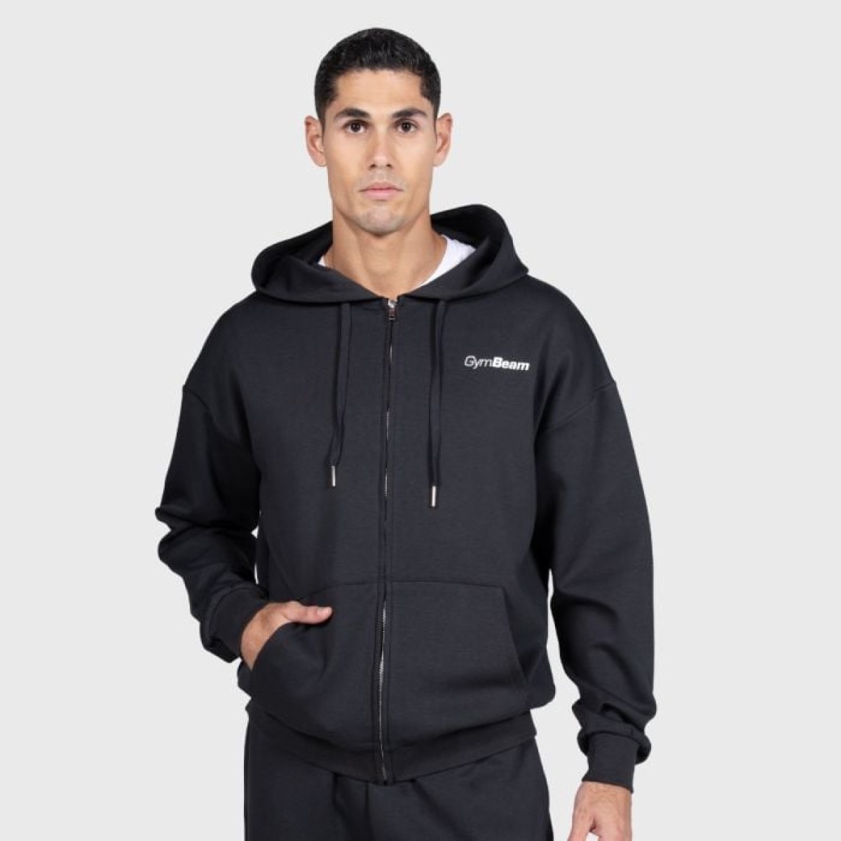 GymBeam Mikina so zipsom Relay Black S · záber 1