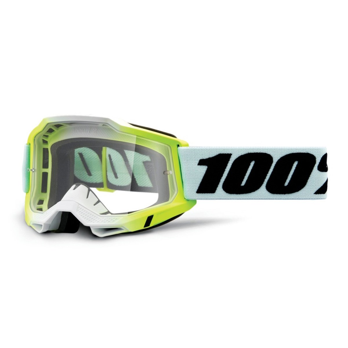 100% Accuri 2 Dunder bielo-zelená, čire plexi · záber 1