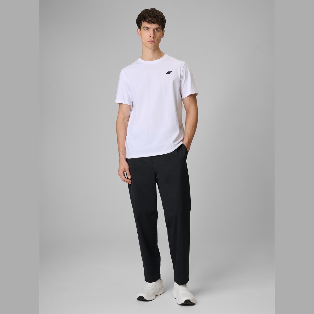 T-shirt regular hladký pánsky - biely · záber 2
