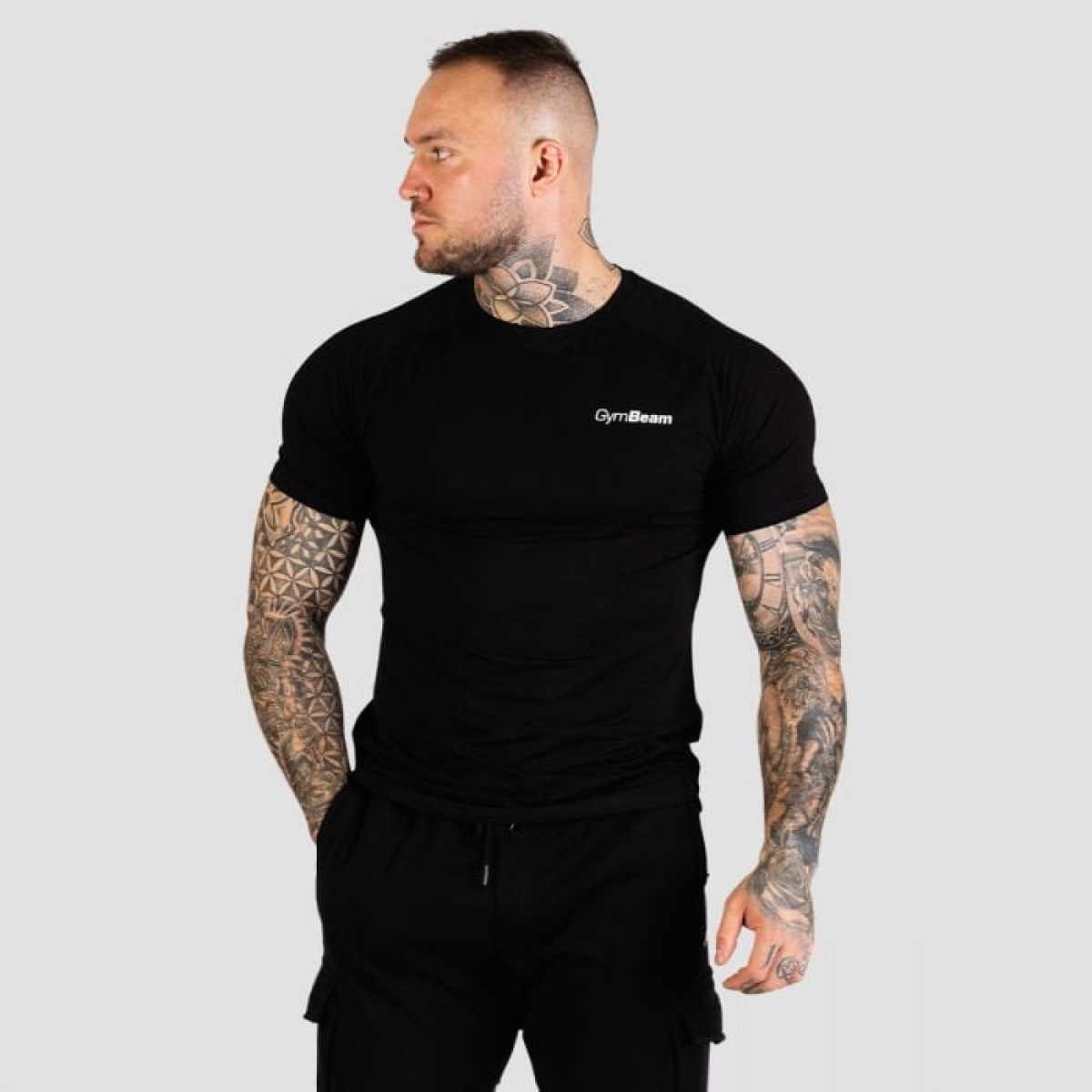 GymBeam Tričko Fitted TRN T-shirt Black XXLXXL · záber 1