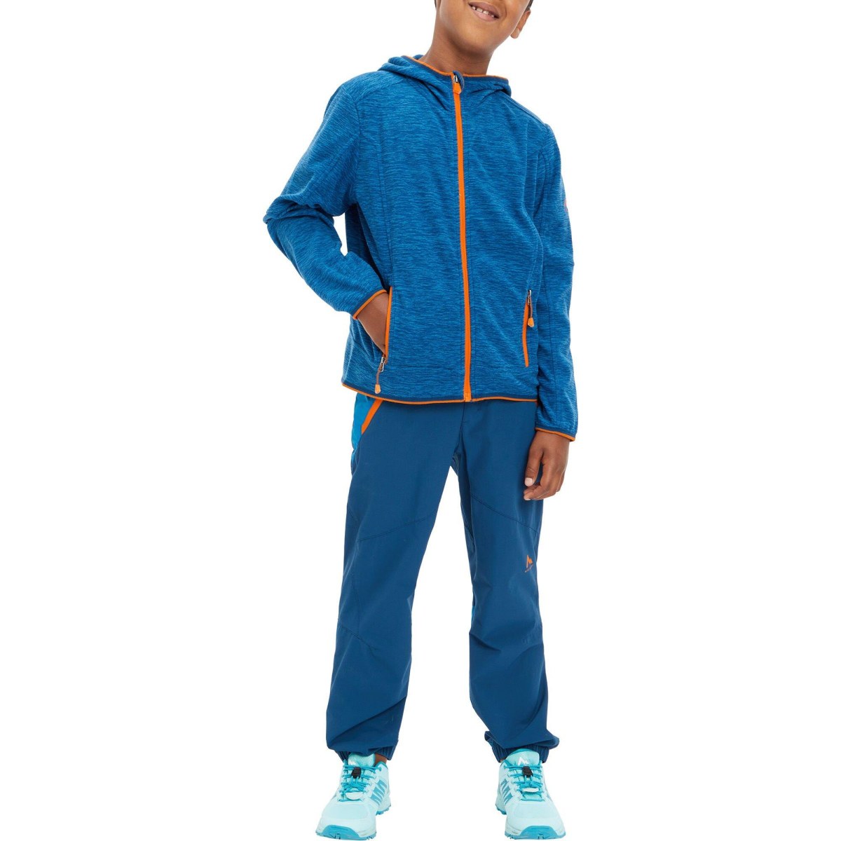 McKinley Choco III Fleece Jacket Kids - Veľkosť: 116 | Farba: Modrá · záber 2