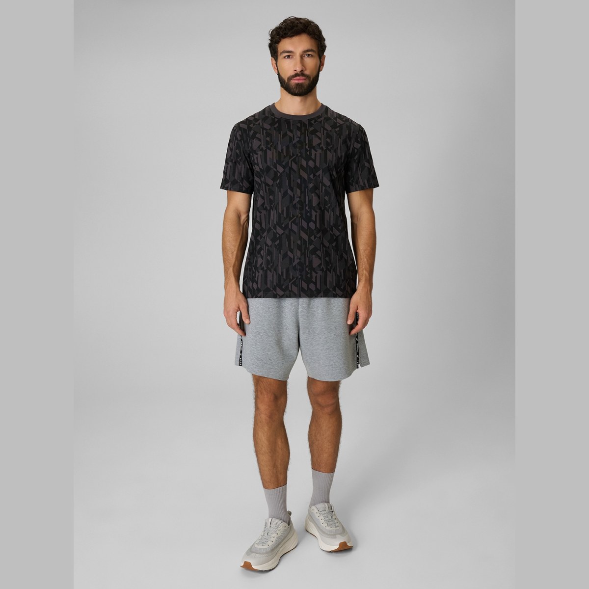 T-shirt regular s potlačou pánsky - čierny · záber 2