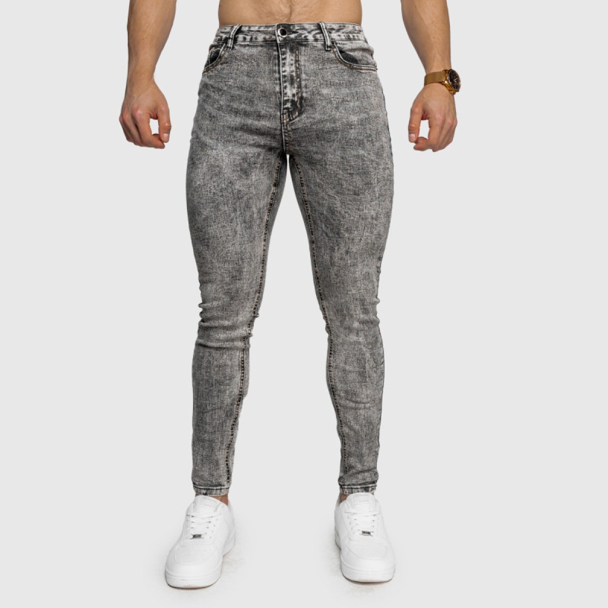 Strečové rifle Iron Aesthetics Dynamic, čierne · záber 2