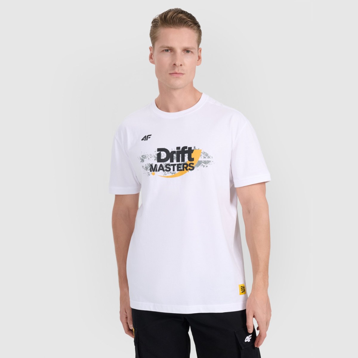 Unisex regular tričko s potlačou 4F x Drift Masters - biele · záber 5