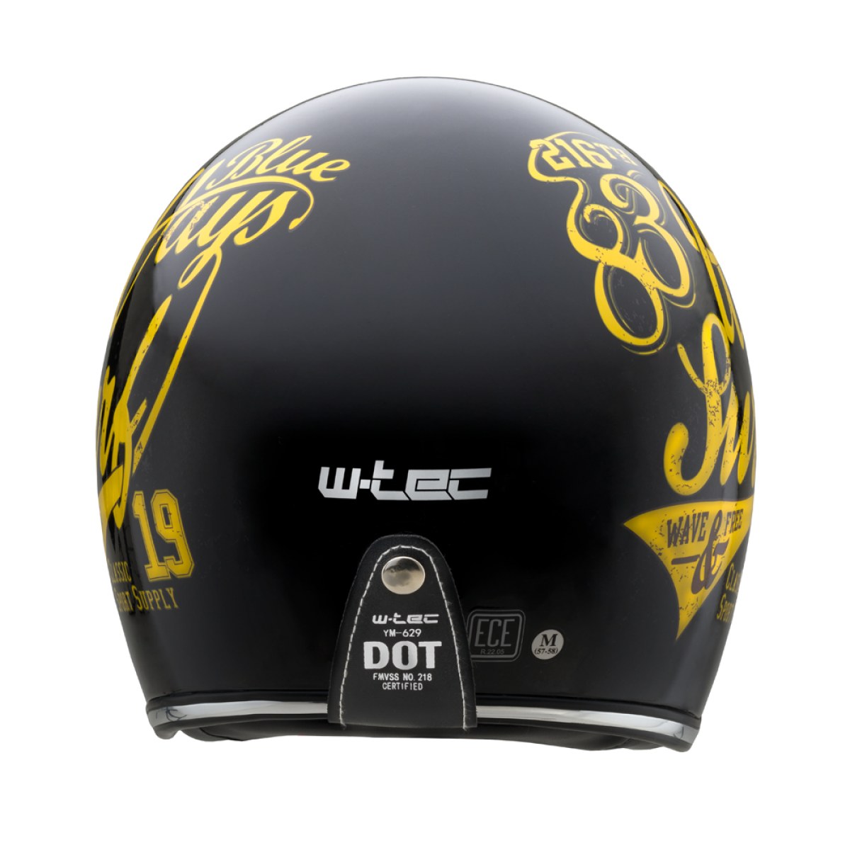 Moto prilba W-TEC Café Racer - Veľkosť: 59-60, L | Farba: 3Ways Surf · záber 3