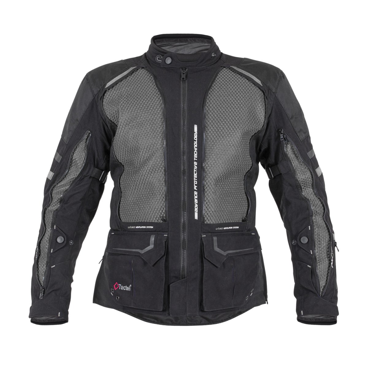 Moto bunda W-TEC Aircross - Veľkosť: XXL | Farba: Zlatá · záber 2