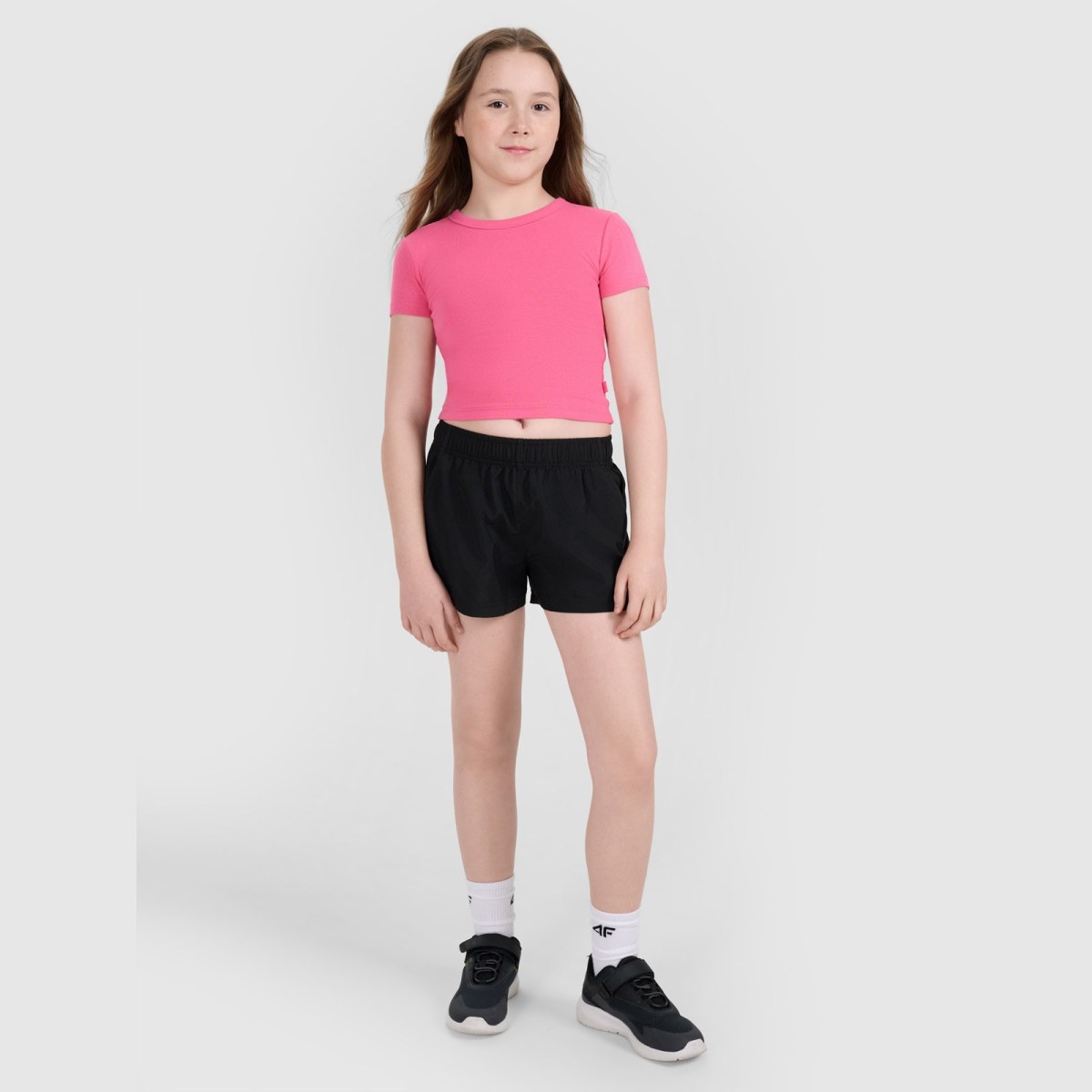 Dievčenské plážové boardshorty - čierne · záber 1