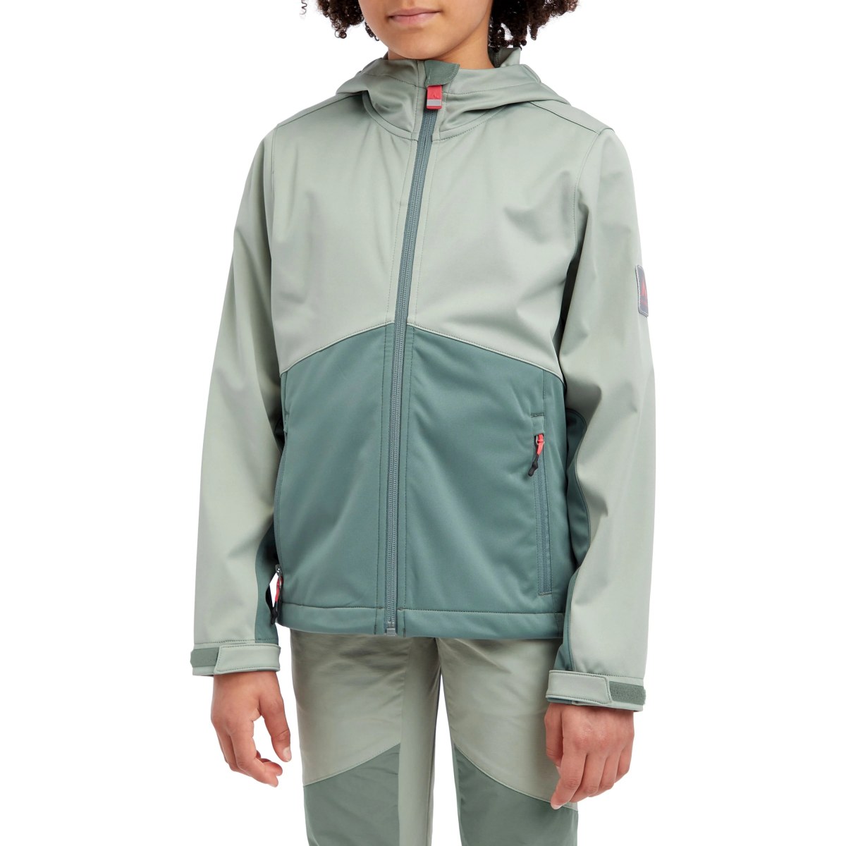 McKinley Bennet Softshell Jacket Kids - Veľkosť: 116 | Farba: Zelená · záber 2