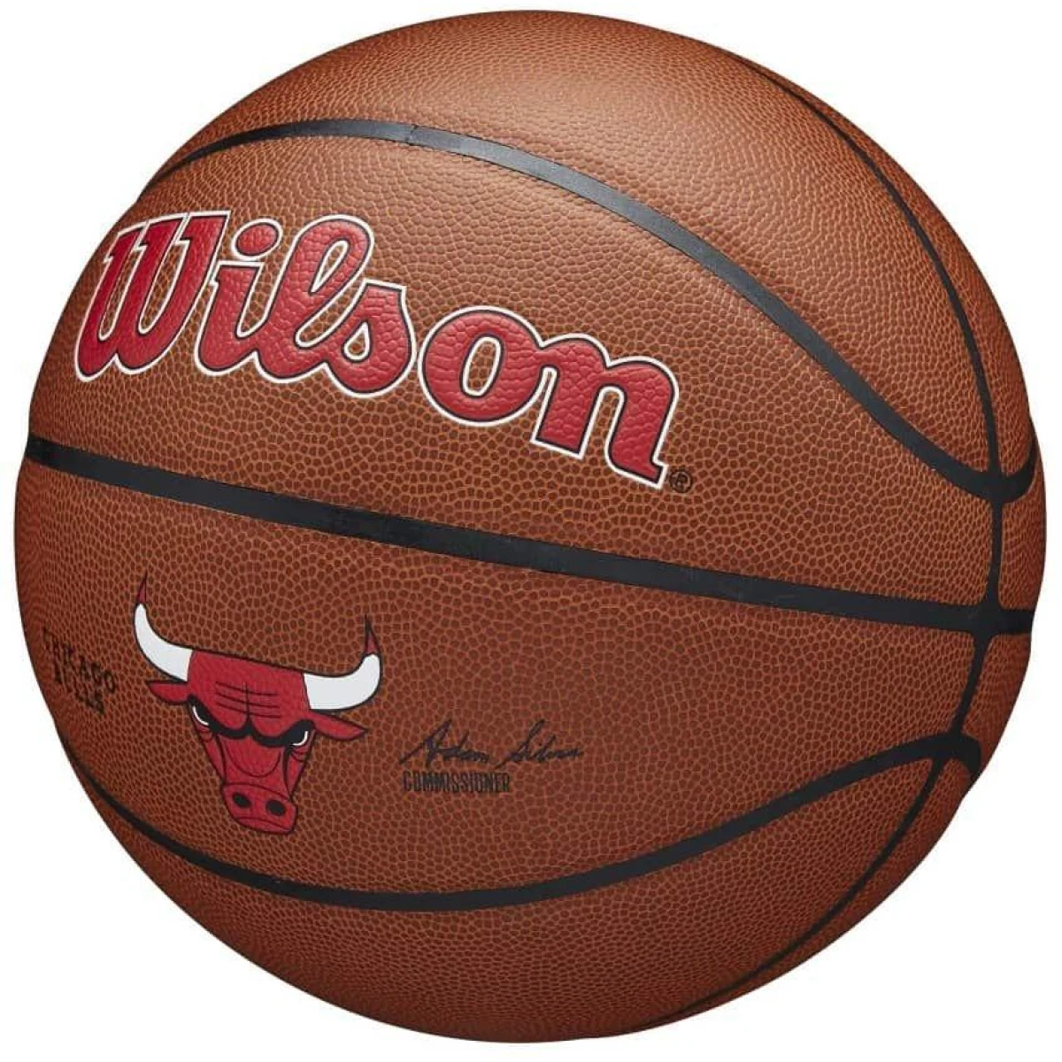 Wilson NBA Team Composite Chicago Bulls - Veľkosť: 7 | Farba: Hnedá · záber 2