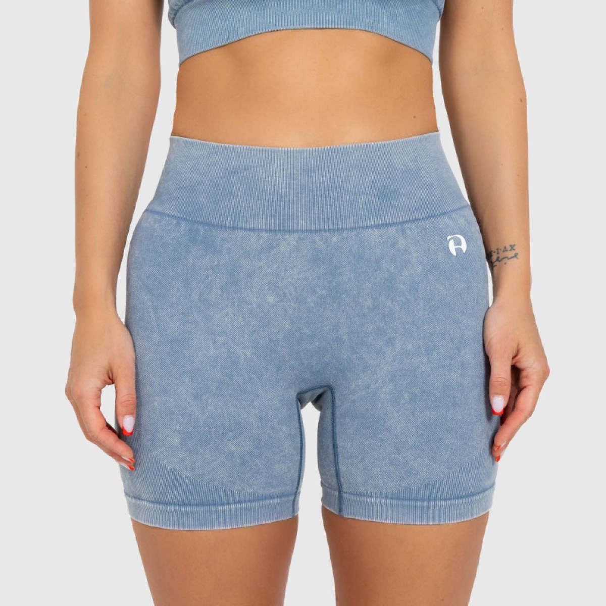 Dámske šortky Iron Aesthetics Faded, washed blue · záber 4