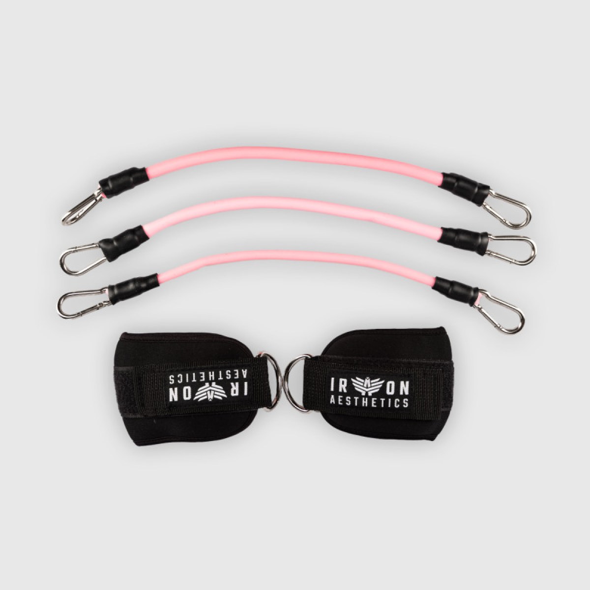 Odporový expandér Iron Aesthetics Ankle Bands, ružový · záber 2