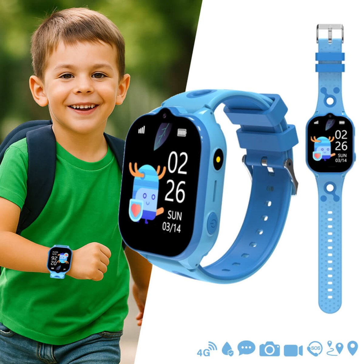 Detské inteligentné hodinky s GPS inSPORTline Odino · záber 1