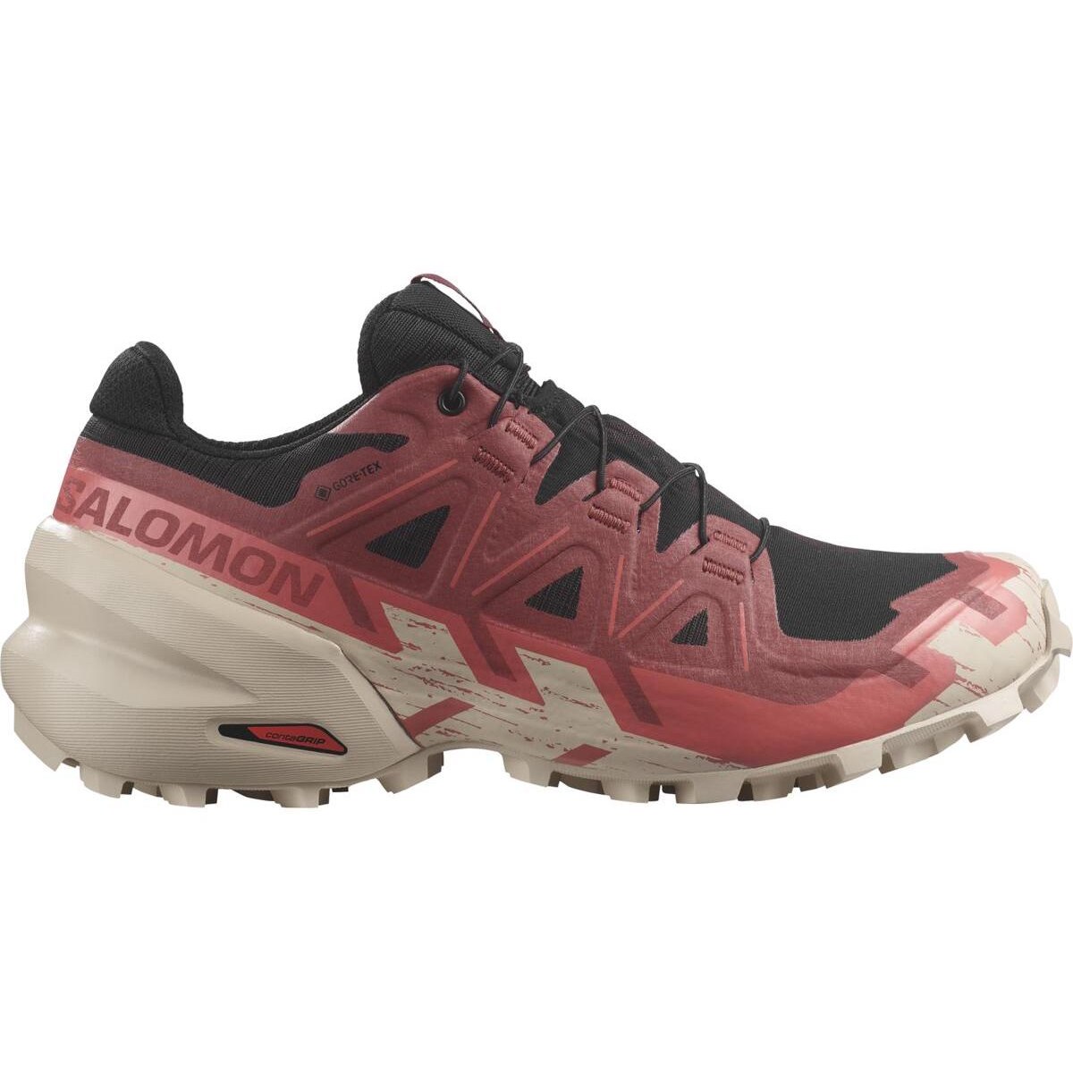 Salomon Speedcross 6 GTX W - Veľkosť: 37 1/3 | Farba: Červená · záber 1