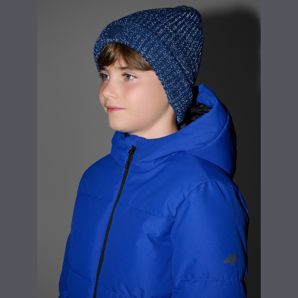 Chlapčenská beanie čiapka - modrá · záber 1