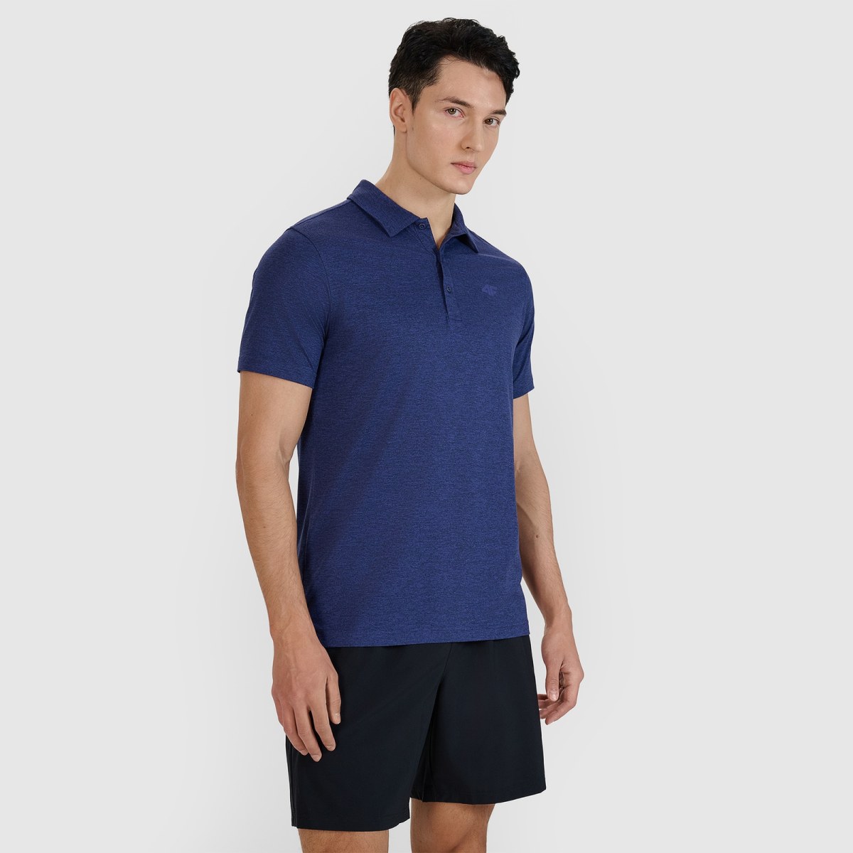 Pánske rýchloschnúce regular polo tričko - tmavomodré · záber 1