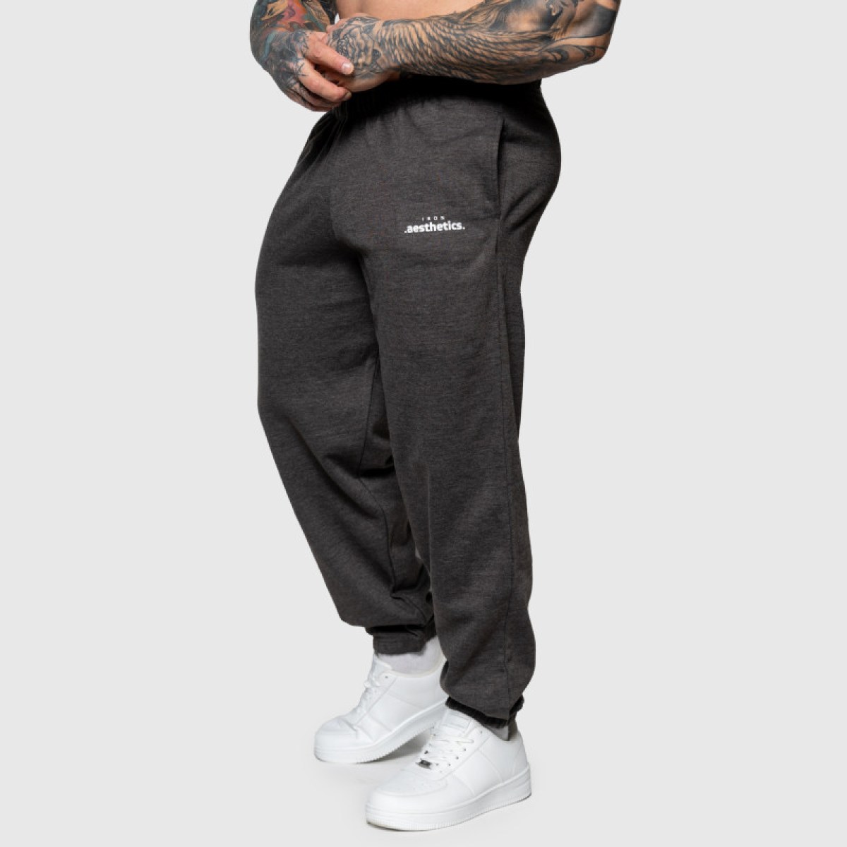 Oversized tepláky Iron Aesthetics Relaxed, charcoal · záber 4