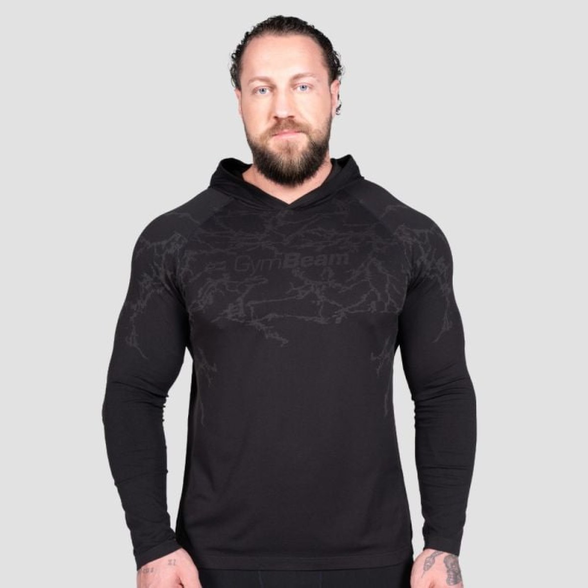 GymBeam Tričko s dlhým rukávom Static Black L · záber 1