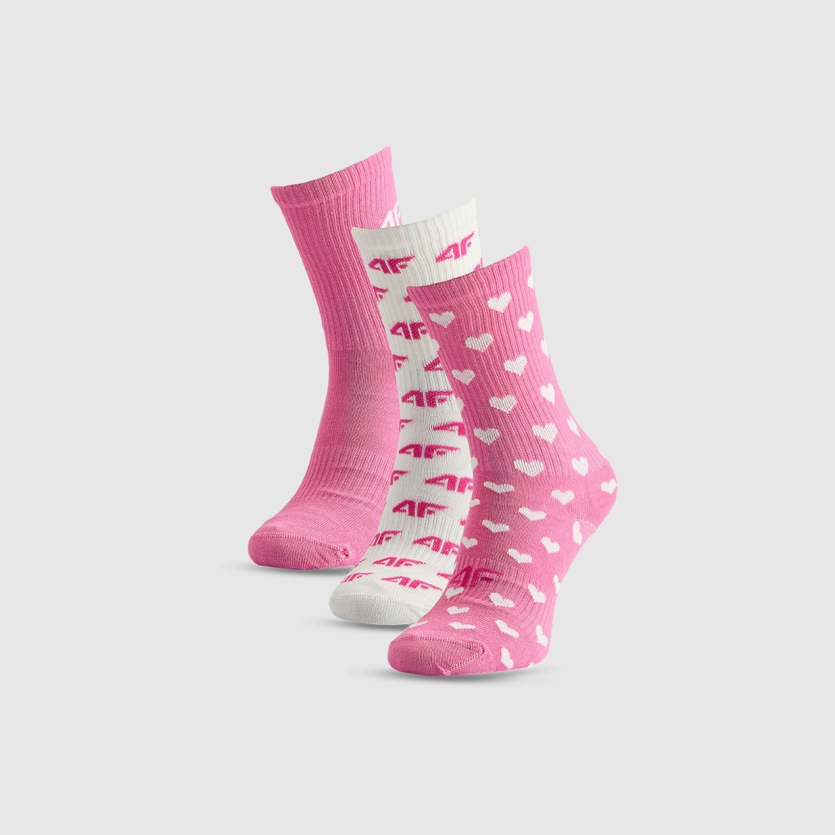 Ponožky casual dlhé (3-pack) dievčenské - multicolor · záber 1
