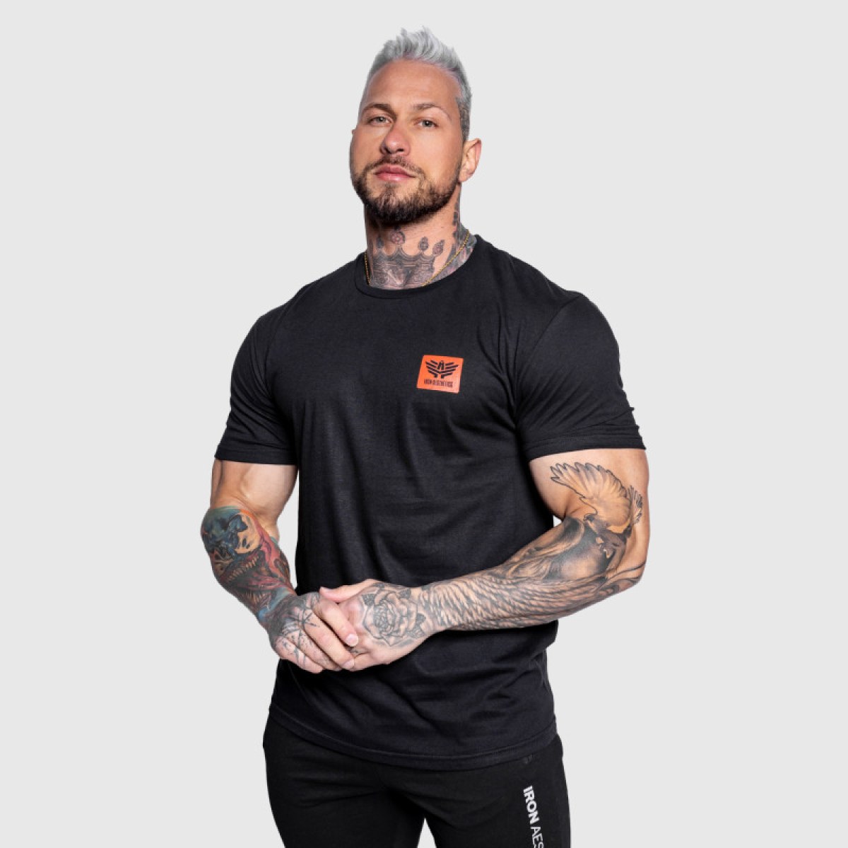 Pánske športové tričko Iron Aesthetics Quick, čierne · záber 1