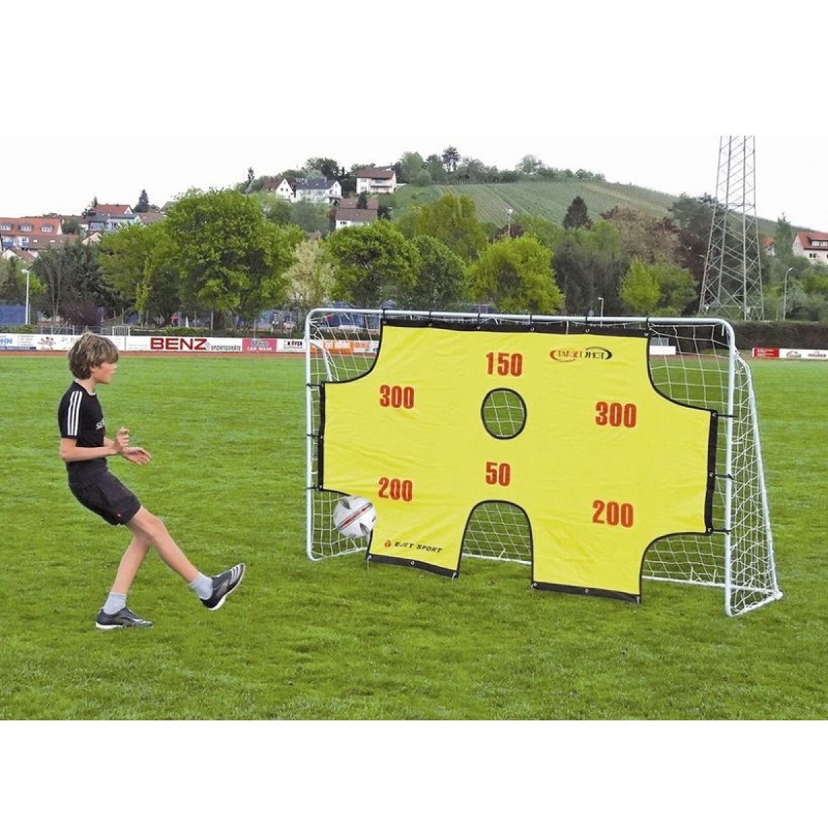 Futbalová branka SPARTAN 1153 - 290 x 165 x 90 cm s otvormi · záber 1