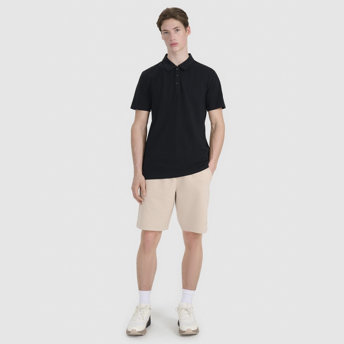 Pánske regular polo tričko - čierne · záber 6