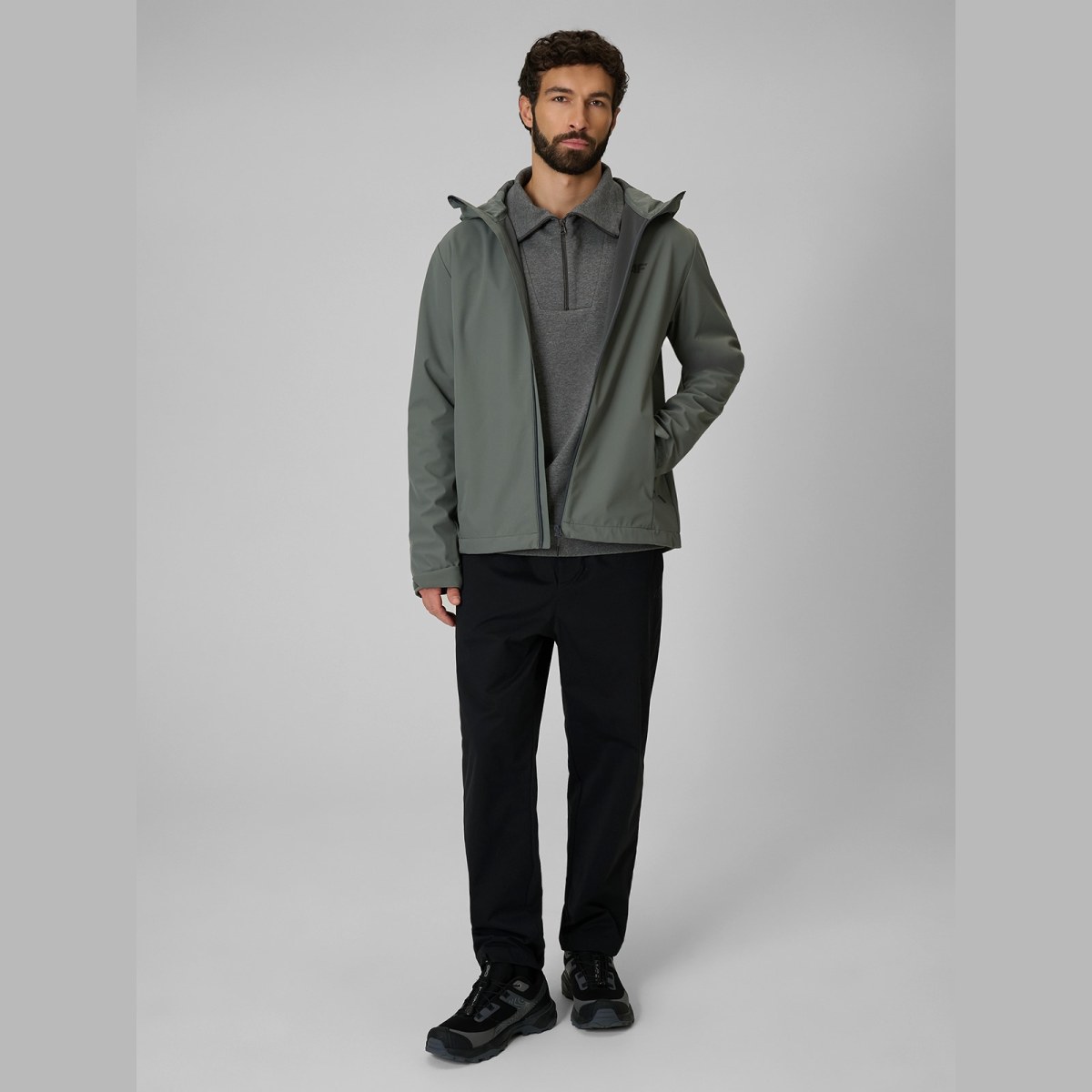 Pánska softshell bunda membrána 5000 - zelená · záber 2