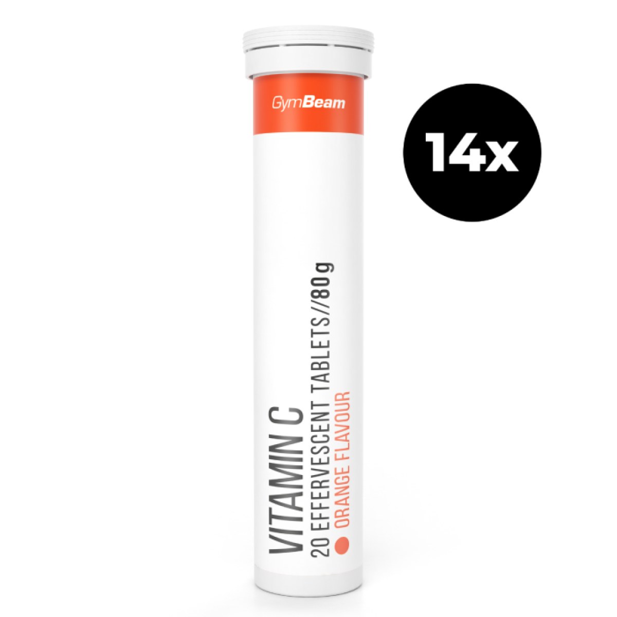 GymBeam Vitamín C 1000 mg šumivý 14 x 20 tab čierne ríbezle · záber 1