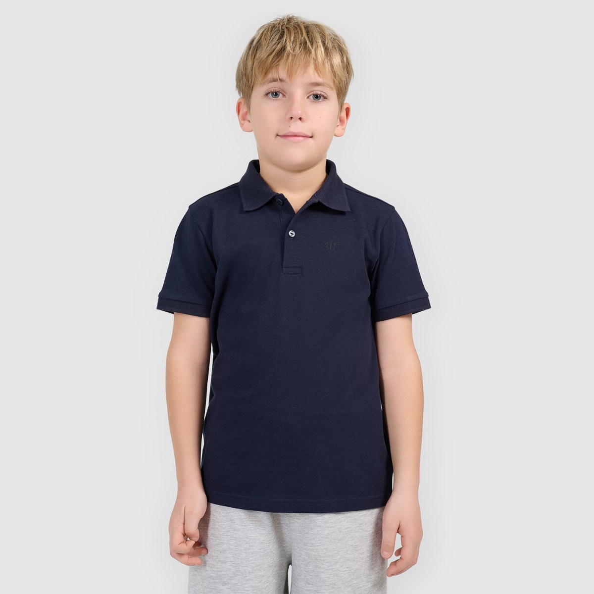 Chlapčenské regular polo tričko - tmavomodré · záber 1