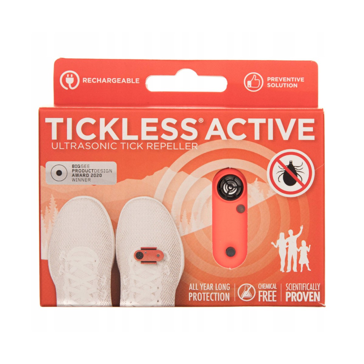 Tickless Active Coral · záber 1