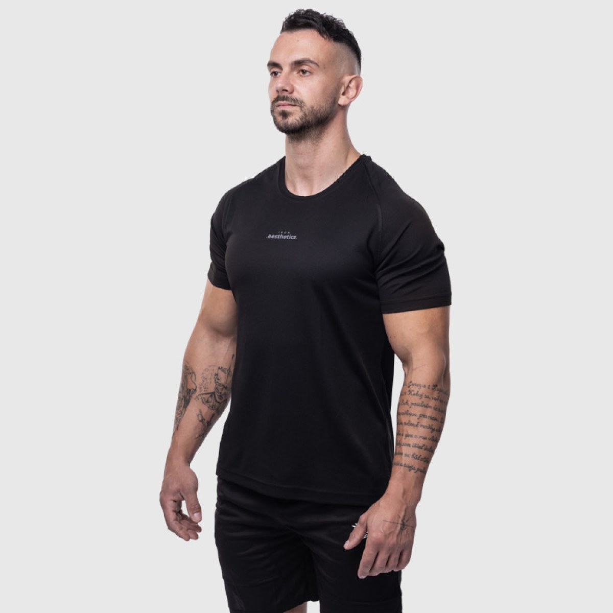 Pánske športové tričko Iron Aesthetics Training, čierne · záber 4