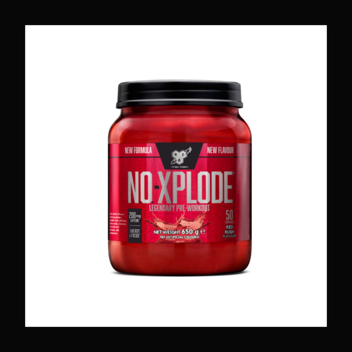 BSN N.O.-Xplode Legendary Pre-workout red rush - Príchuť: Red rush | Hmotnosť: 0,65 kg | Balenie: 6 · záber 1