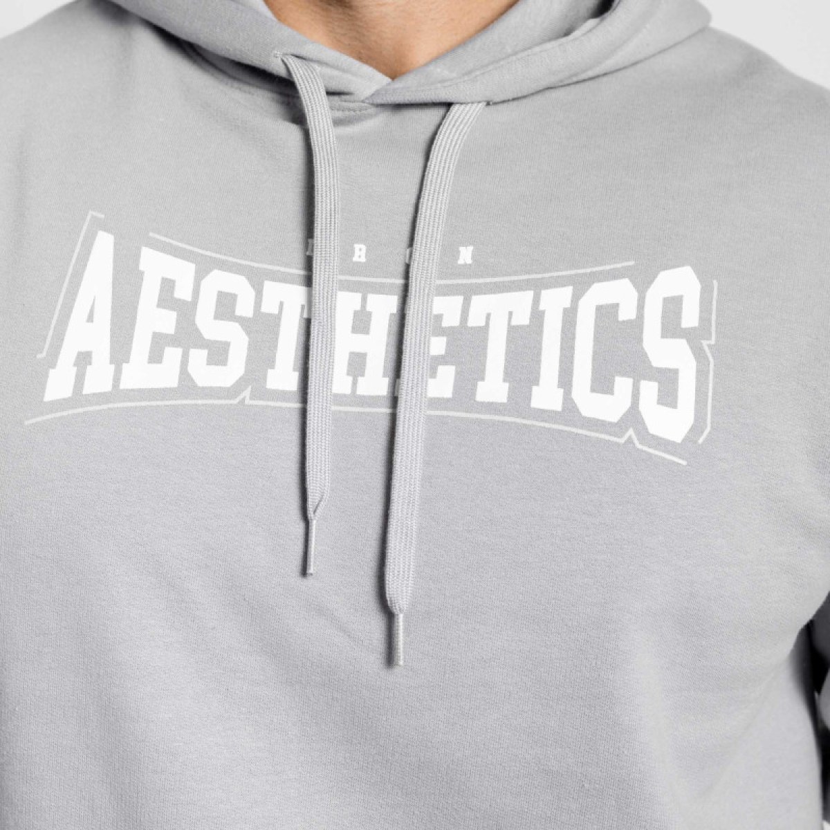 Mikina s kapucňou Iron Aesthetics Frontline, sivá · záber 5