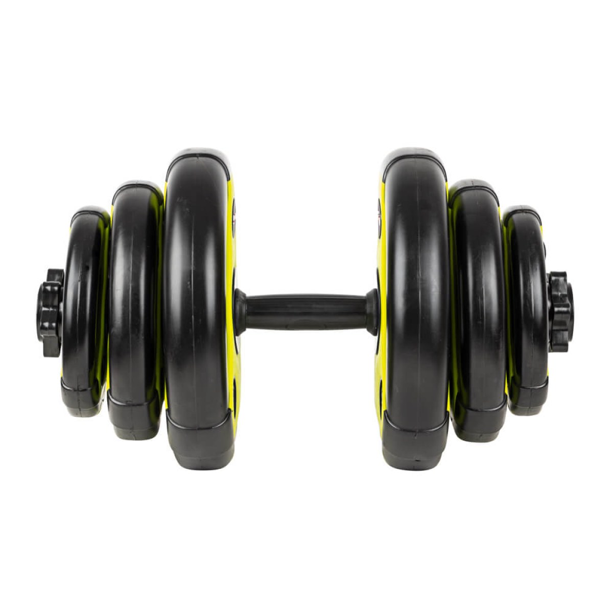 Jednoručný nakladací činkový set inSPORTline 3-18 kg čierno-zelený · záber 2