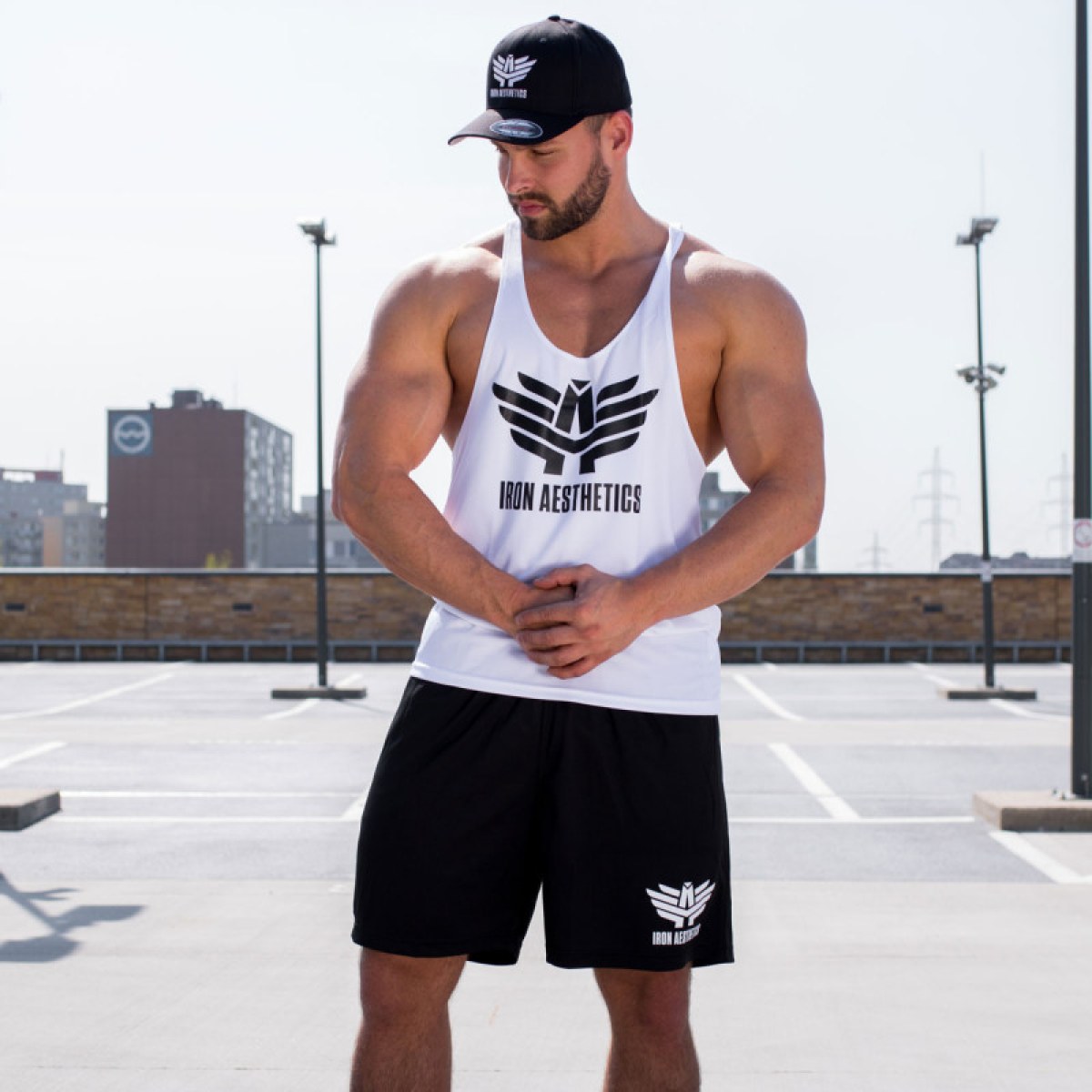 Funkčné kraťasy Iron Aesthetics Classic, čierne · záber 3