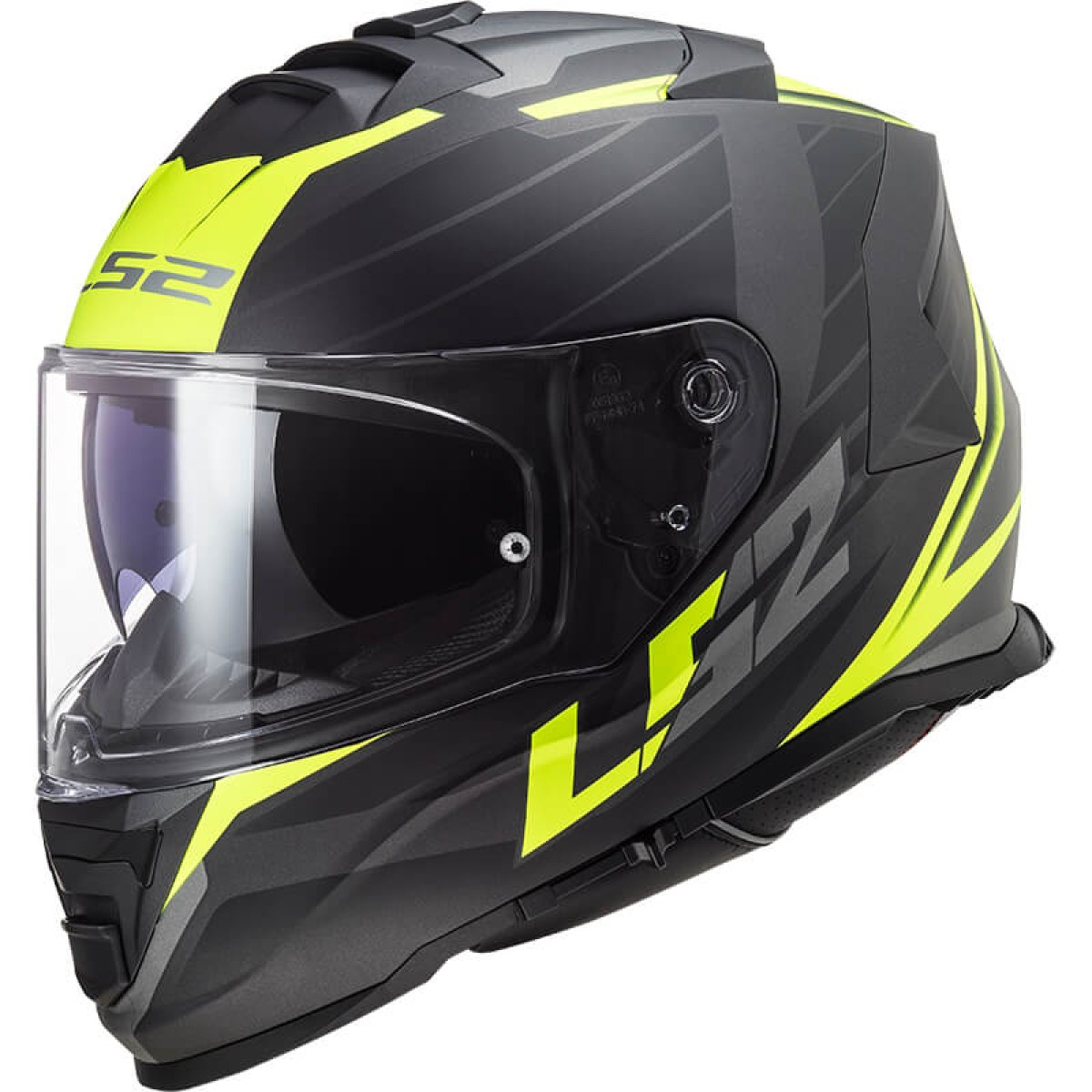 LS2 FF800 Storm II Nerve Matt H-V Yellow 3XL (65-66) · záber 1