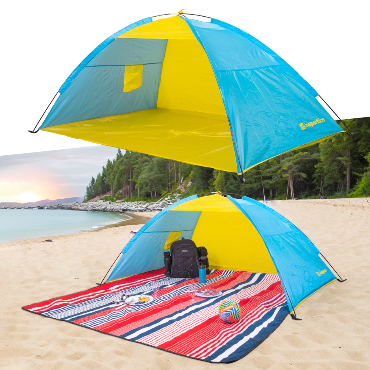 Plážový stan inSPORTline Ascano 200x130x90 cm · záber 1