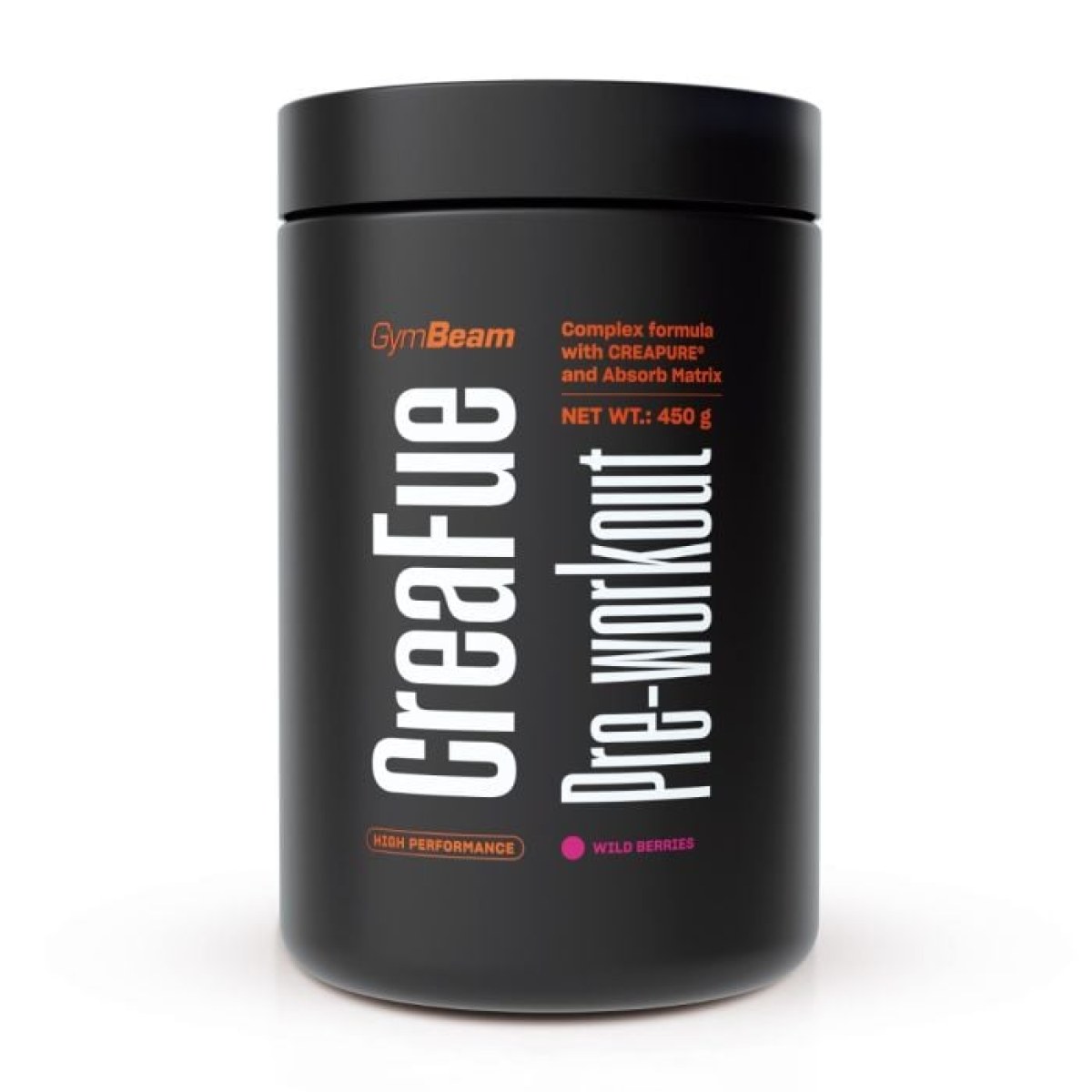 GymBeam CreaFue Pre-workout lesné ovocie · záber 1