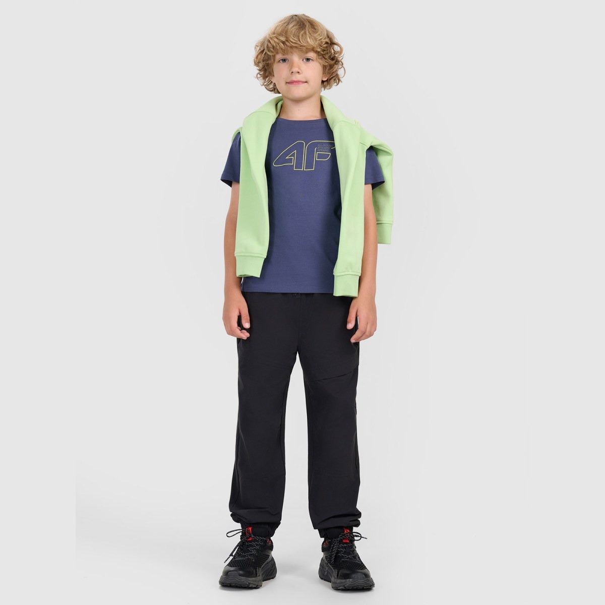 T-shirt regular s potlačou chlapčenský - tmavomodrý · záber 4