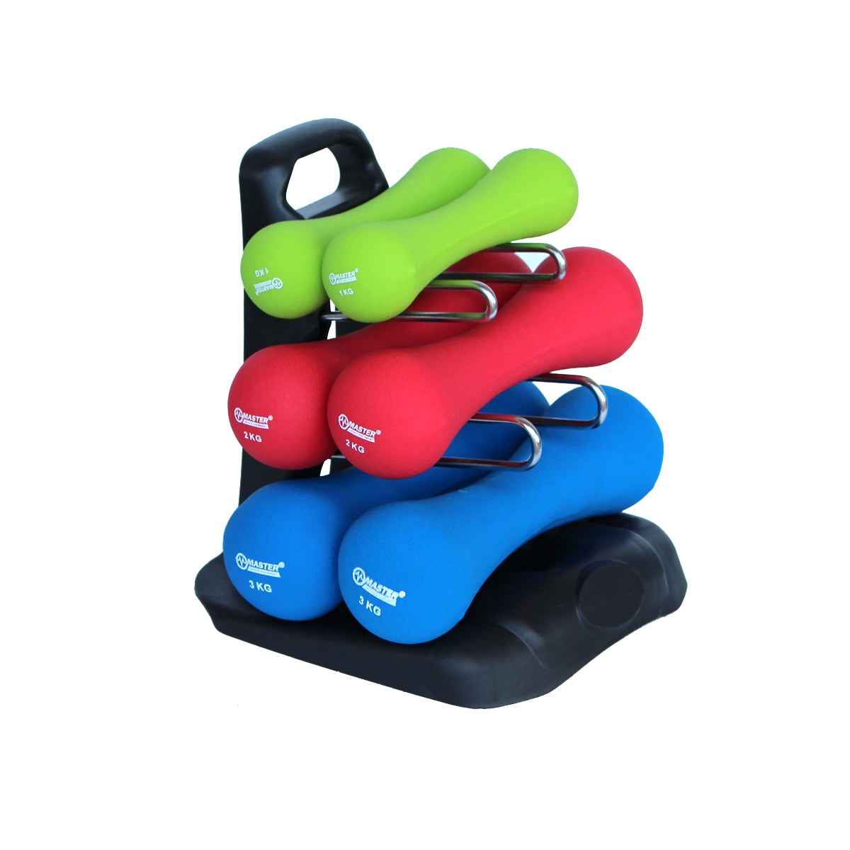 Sada neoprénových činiek MASTER - 12 kg · záber 1
